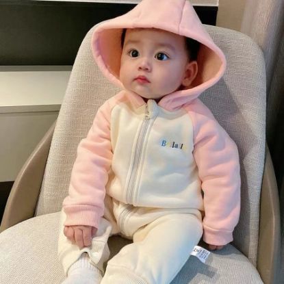 Picture of Baby BELIALIE Long-Sleeved Winter Jumpsuit Hoodie Romper Set (0 - 18 month) for your BABY Smile