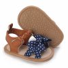 Picture of Baby Girl Fashion Striped or Dots or Lace Bowknot Cute Cool Comfortable Breathable Toddler Sandal