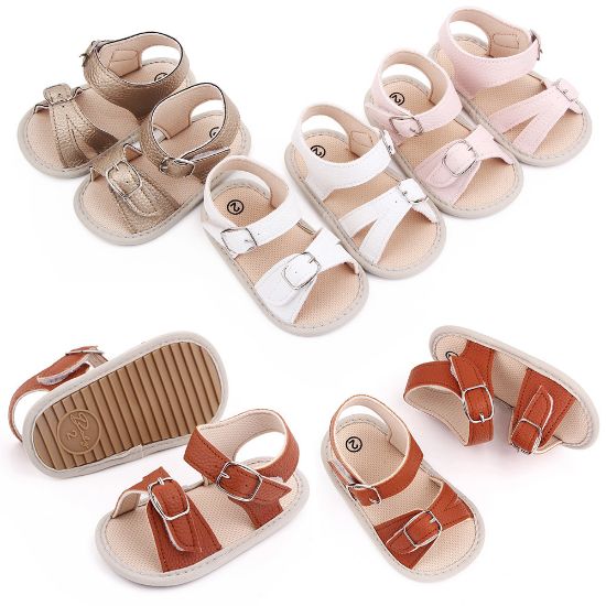 Picture of Baby Anti Slip Sole Leather Double Closure Sandals ( 6-18 months)