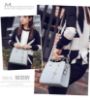 Ladies Korean Leather Party Small Shoulder Hand Bag-grey