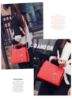 Ladies Korean Leather Party Small Shoulder Hand Bag-red