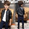 Picture of Kids Fashionable Korea Style Winter Leather Zipper Jacket (2 years - 7 years) for your BABY Smile