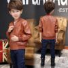 Picture of Kids Fashionable Korea Style Winter Leather Zipper Jacket (2 years - 7 years) for your BABY Smile