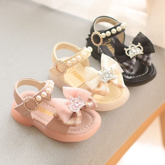 Picture of Kids Girls Anti Slip Soft Toddler Princess Crown Sandals (6 months - 3 years)