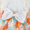 Picture of Baby Girl Sleeveless Lace Floral Romper Dress with Headband (0 to 12 months)